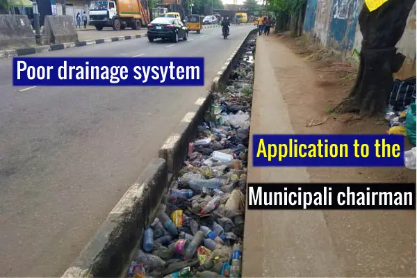 application letter for poor drainage systems