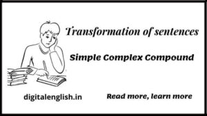 transformation of sentences simple compound complex