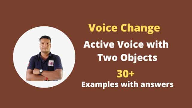 Active Voice with Two Objects