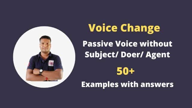 Passive Voice without Subject