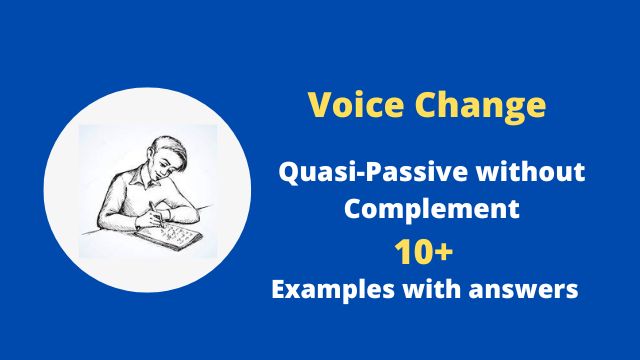 Quasi-Passive Voice without Complement