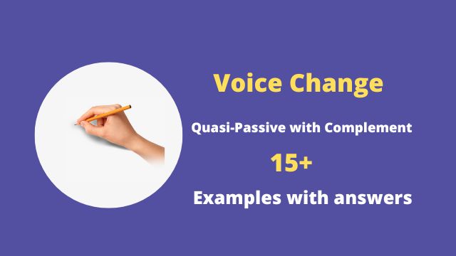 Quasi-passive Voice with Complement