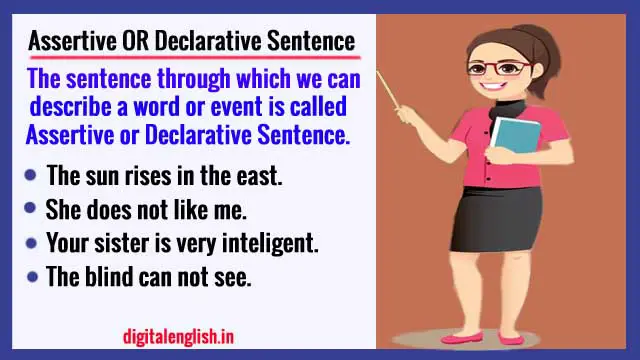 Assertive Sentence With Example In English Digital English